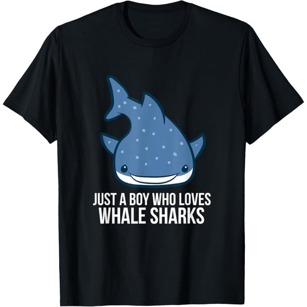Just a Boy Who Loves Whale Sharks Cute Whale Shark Camiseta