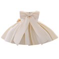thumbnail image 2 of Bébé Nouveau-Né Filles Robe Princesse Arc Tutu Fête Robes de Mariée d'Anniversaire, 2 of 8