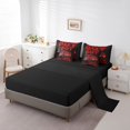 thumbnail image 3 of 7 Pcs Red Fire Truck Comforter Set Full Size,Tractor Bed in a Bag with Flat Sheet and Fitted Sheet,Construction Excavator Bedding Set with Pillowcase and Sham Reversible, 3 of 5
