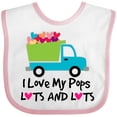 thumbnail image 3 of Inktastic I Love My Pops Boys or Girls Baby Bib, 3 of 4