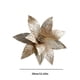 thumbnail image 3 of Adorno Navideño de Tela Dorada con Flores Artificiales para Árbol de Navidad | 29 Cm (11,42 Pulgadas) | Resistente y Reutilizable | Fácil de Colgar | Ideal para Diversos Ambientes | Realza La Decorac, 3 of 6