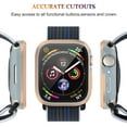 thumbnail image 4 of Fit for Apple Watch Series 10 42mm Case Bumper with Screen Protector, [Matte Metal Aluminum Bezel][Soft TPU Bumper] Anti-Scratch & Military-Grade Cover for iWatch Series 10 42mm,Gold, 4 of 10