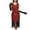 Red, variant on Women's Vintage Flapper Dresses 1920s Sequin Tassel Midi Sleeveless Fringed Cocktail Formal Dress M