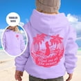thumbnail image 2 of Tiweut Casual Hoodies for Girls Long Sleeve Hooded Soft Sweatshirt Beach Graphic Hoody Kids Cute Pullovers Top Clothes Relaxed Fit Blouses 1-2 Y, 2 of 8