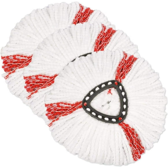 3 Pack Casabella Mop Head Replacement Replacement Mop Heads Refill Compatible with O-Cedar EasyWring Microfiber Spin Mop