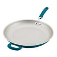 thumbnail image 4 of Rachael Ray Create Delicious Aluminum Nonstick 14.5 Inch Induction Frying Pan, Teal Shimmer, 4 of 4