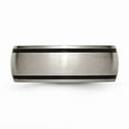 thumbnail image 3 of Titanium Black Rubber 8mm Brushed Band Size: 11; for Adults and Teens; for Women and Men, 3 of 6