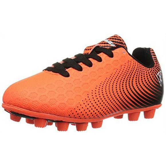 Vizari Kids Stealth FG Outdoor Firm Ground Soccer Shoes/Cleats | for Boys and Girls (Orange/Black, 11 Little Kid)