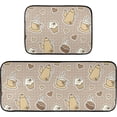 thumbnail image 7 of SKYSONIC Coffee Beans Cups Cupcakes Kitchen Rugs Set of 2, Cartoon Heart Floor Runner Area Rug Washable Carpet Mat Perfect for Living Room Bedroom Entryway, 7 of 7