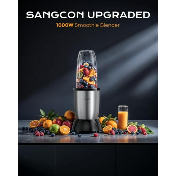 Sangcon 1000W Smoothie Blender for Kitchen