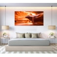 thumbnail image 2 of Antelope Canyon Wall Art Arizona Scenic Painting Gallery Wrapped Canvas Art Upper Antelope Canyon Picture Ready to Hang, 2 of 6