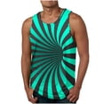thumbnail image 1 of Tanques para Hombre de Verano Solto Chaleco Impresión Deportivo Cuello Redondo, Top de Moda Casual para Al Aire Libre Y Diario, 1 of 4
