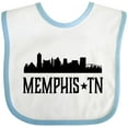 thumbnail image 3 of Inktastic Memphis Tennessee City Skyline Boys or Girls Baby Bib, 3 of 4