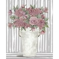 thumbnail image 2 of Jacobs, Cindy 26x31 White Modern Wood Framed Museum Art Print Titled - Pink Posies I, 2 of 4