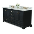 thumbnail image 2 of Ancerre Designs Audrey 72" Wood Bathroom Vanity Set in Black Onyx, 2 of 6