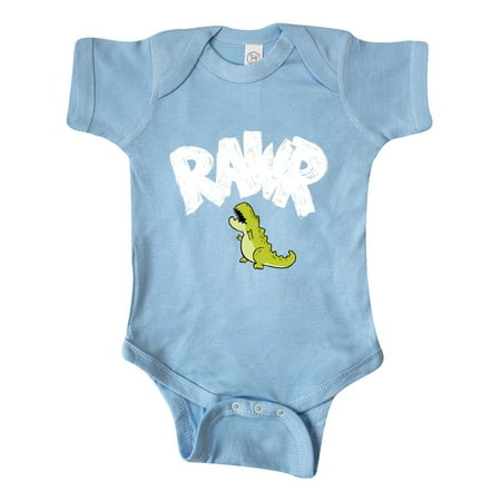 

Inktastic Lil Green Tyrannosaurus Rawr Gift Baby Boy or Baby Girl Bodysuit