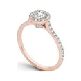thumbnail image 2 of 3/4 Carat T.W. Diamond Single Halo 14kt Rose Gold Engagement Ring, 2 of 4