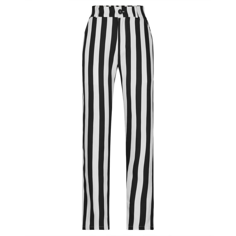 Yievot Mens Pants Casual Trendy Clearance Vertical Striped
