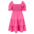 thumbnail image 4 of Baikeli Robe de Mariage Pas Chère Mode Femme Couleur Unie Manches Courtes Robe à Épaules Dénudées Robes d'Été pour Femmes 2024, 4 of 7