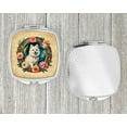 thumbnail image 4 of Japanese Spitz and Flowers Compact Mirror 2.75 in x 3 in, 4 of 4