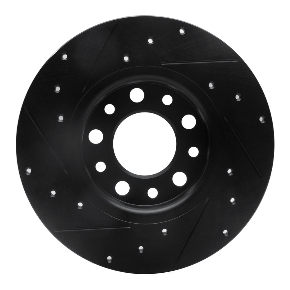 Dynamic Friction Company 633-42012R DFC Brake Rotor - Drilled And Slotted - Black
