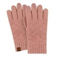 thumbnail image 1 of Guantes de invierno para mujer de punto trenzado para mensajes de texto con pantalla táctil y smartphone, 1 of 5