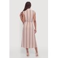 thumbnail image 3 of Women's Striped Sleeveless Midi Shirt Dress, 3 of 3