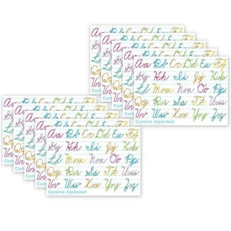 UPC: 0703185970082 | Ashley Productions Smart Poly PosterMat Pals Space Savers  13  x 9-1/2   Traditional Cursive  Pack of 10