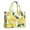 Yellow Lemon Fruit-2, variant on Large Capacity Tote Bag,Yellow Lemon Fruit Dots Green Pattern Handbag Fashion Luxury Tote Bag,15.7"x13"x 5.1" Inches,Laptop Compatible