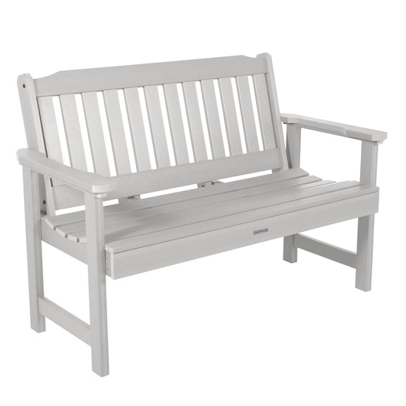 Highwood Lehigh 4ft Garden Bench - 2-Person, Eco-friendly, Synthetic Wood