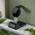 thumbnail image 4 of Extra Discounts,Wireless Charging Station with Digital Alarm Clock,15W Wireless Charger Stand for Multiple Devices, IOS and Android Compatibility, Convenient Desk Charging Comfortable Fit, 4 of 9