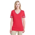 thumbnail image 4 of Jerzees Women's Varsity Triblend V-Neck T-Shirt, 4 of 9