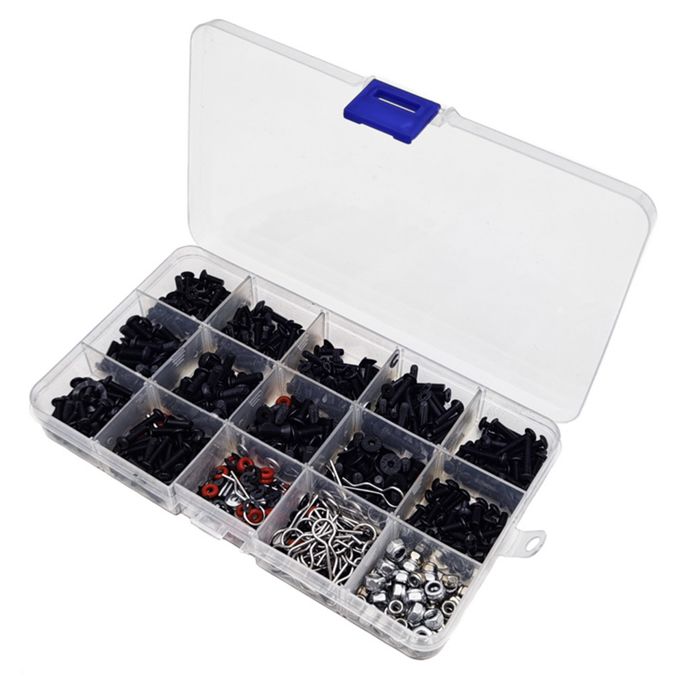 500Pcs Screws Box Set for 1/10 Remote Control RC Car Parts