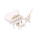 thumbnail image 5 of 1:12 Guitarra de piano en miniatura de casa de muñecas a 1:12 con taburetes, juguete modelo de instrumentos musicales, muebles de muebles de casa de, 5 of 8