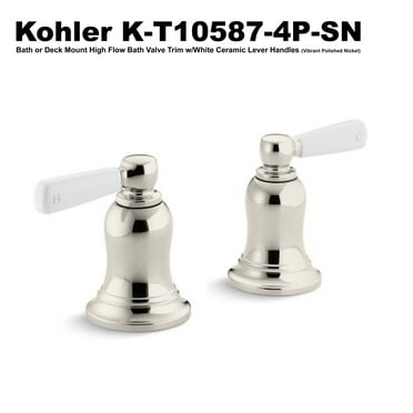 KOHLER K-T10587-4P-SN Bancroft Bath or Deck-Mount Valve Trim W Lever Handles