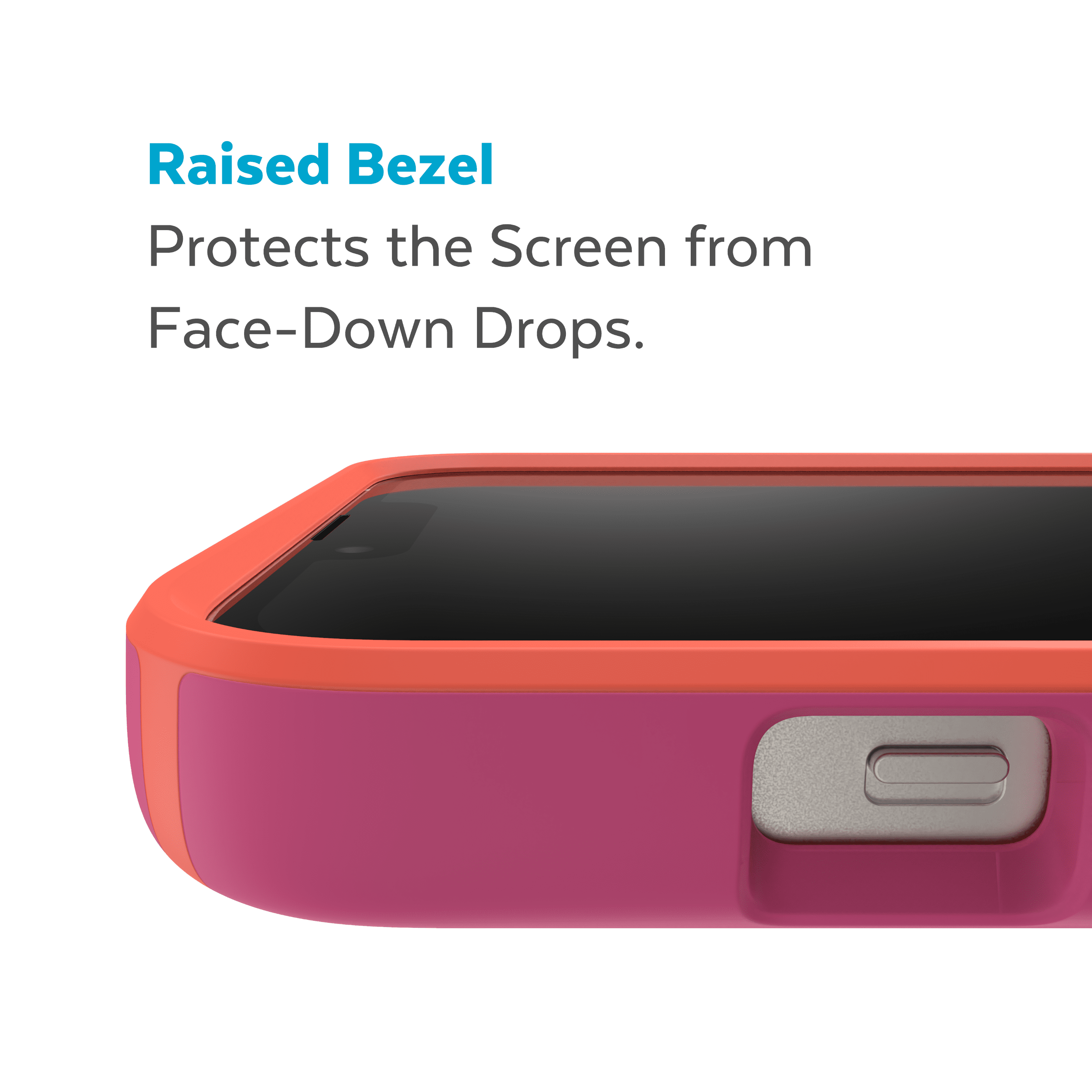 Speck iPhone 14 Plus CandyShell Pro with MagSafe Case in Digital Pink and Energy Red