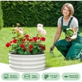 thumbnail image 6 of Galvanized Raised Garden Beds Outdoor,Oval Raised Metal Planter Box With Open Base For Planting Vegetables Flowers Herb,Easy-Assembly, 6 of 7