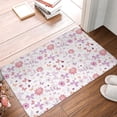 thumbnail image 5 of Daiia Retro Floral Front Door Mat, Heavy Duty Durable Welcome Mat for Outdoor Indoor, Dirt Trapper Waterproof Super Absorbent Door Mat, 16" x 24", 5 of 9
