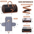 thumbnail image 6 of MIUSSE Convertible Garment Bag for Travel 2-in-1 Garment Duffle Bag 60L Carry On Garment Weekender Bag Hanging Suitcase Suit Travel Duffel, 6 of 7