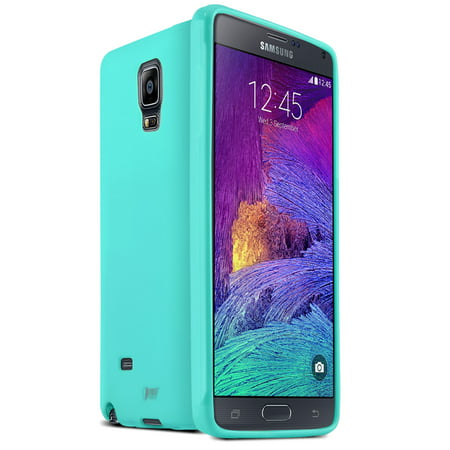 Galaxy Note 4 Case, REDShield [Fresh Mint] -Matte Finish/Glossy Side AccentNEW [Extra Slim] Crystal Silicone TPU Skin Cover withBONUS HD Screen Protector for Samsung Galaxy Note 4