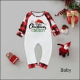 thumbnail image 2 of Odeerbi Christmas Pajamas for Family Holiday Long Sleeve Family Christmas Pajamas Matching Sets Baby Parent Child Outfit Printed Loungewear Two-Piece Sleepwear Xmas PJs Set White, 2 of 5