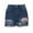 Blue, variant on Taqqpue Women Mid Rise Ripped Jeans Shorts Frayed Raw Hem Casual Denim Shorts Independence Day American Flag Printed Shorts Folded Hem Junior Shorts Jeans Hot Short Jeans