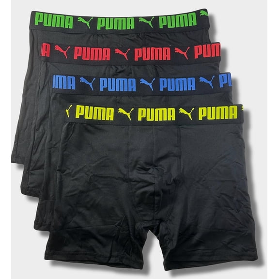 PUMA MEN'S 4 PACK - BBOX 243 MULTI MEDIUM - BOXER BRIEF UNDERWEAR PERFORMANCE