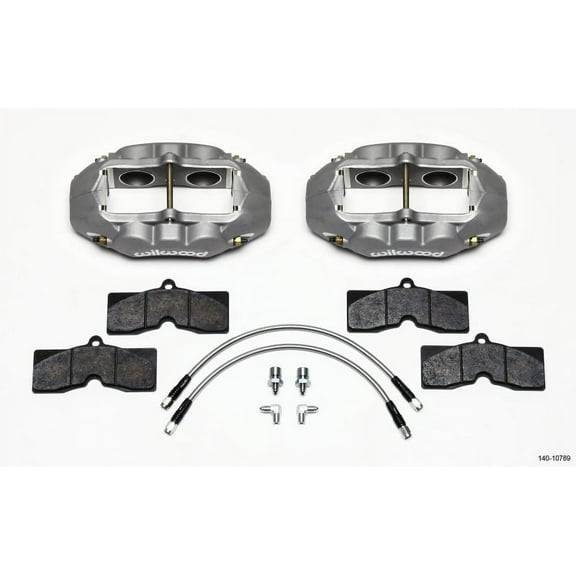 Wilwood D8-4 Front Caliper Kit Clear Corvette C2 / C3 65-82