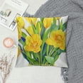 thumbnail image 2 of Nawypu Yellow Tulips Flowers Pillowcases Nature Floral Print Pillow Case Decorative Throw Pillow Cover for Home Sofa Office, 2 of 5