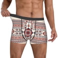 thumbnail image 2 of Salouo Fashion Tatreez1 Print Men's Boxer Briefs,Breathable Underwear Elastic Waistband Briefs for Men -Small, 2 of 8