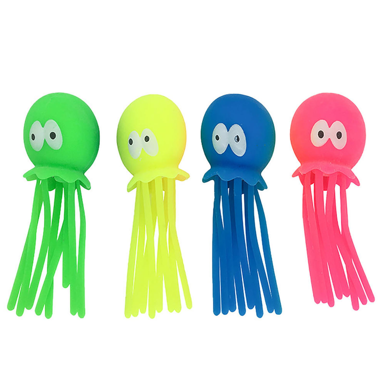Colorful Squishy squeeze ball JELLYFISH toy autism special needs pink blue white 
