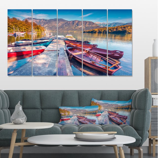 Bohinj Lake in Morning - Landscape Photo Canvas Art Print