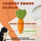 thumbnail image 2 of Dog Chew Toy, Carrot Dog Squeaky Toys for Aggressive Chewers, Natural Rubber Dog Teeth-Cleaning Toy for Puppy Small Medium, 2 of 5