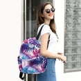 thumbnail image 7 of HAWEE Drawstring Bag Floral String Bag Sports Backpack Gym Sackpack with Side Pocket for Men Women, 7 of 7